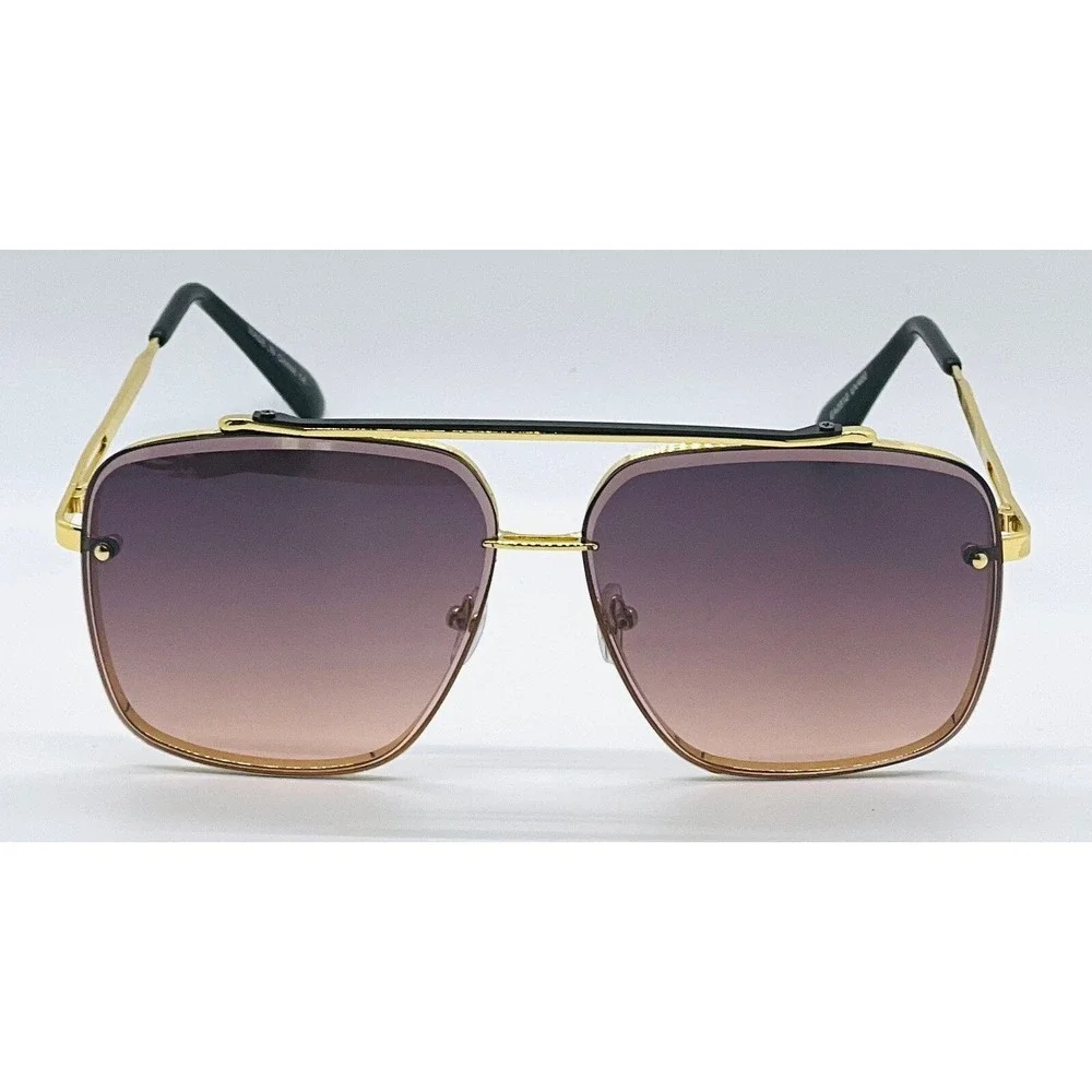 Sunglasses Women Fashion Square Gold Frame Shades Trendy Street Wear Lentes 2026